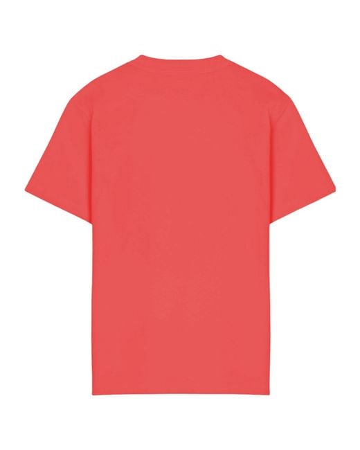 Just Cavalli Red Printed Logo T-Shirt