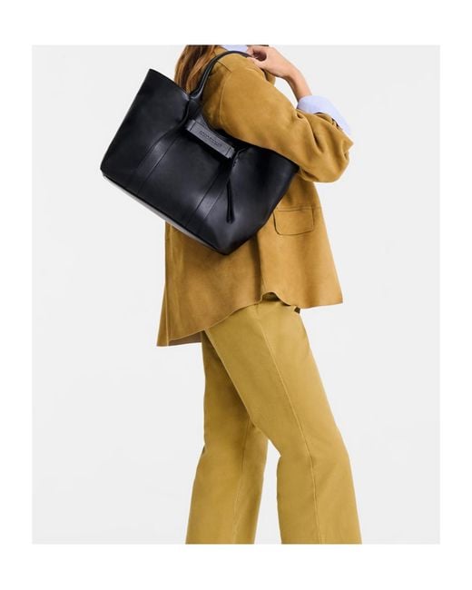 Longchamp Black 3D Shoulder Bag