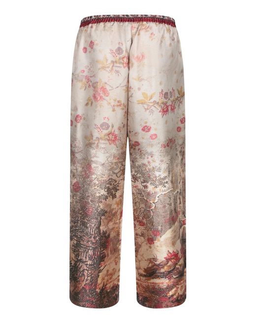 Pierre Louis Mascia Natural Elastic Waist Casual Pants