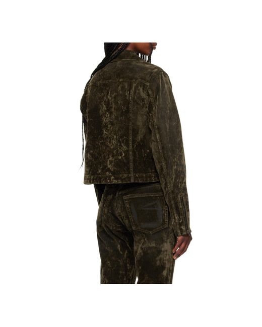 Re/done Multicolor Slim Zip Denim Jacket