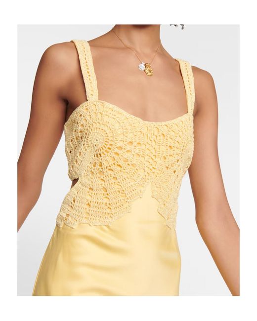 Jonathan Simkhai Metallic Crocheted Detail Dress