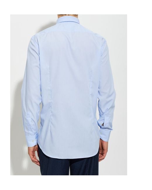 Etro Blue Long-Sleeved Shirt for men