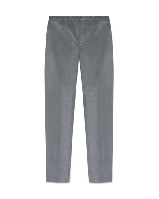Etro Gray Corduroy Trousers for men