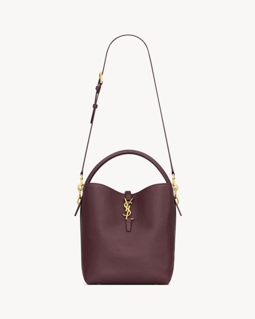 Saint Laurent Purple Le 37 Supple Bucket Bag