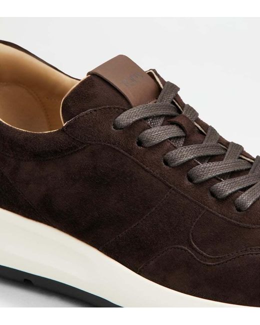 Tod's Black Round-Toe Low-Top Sneakers for men