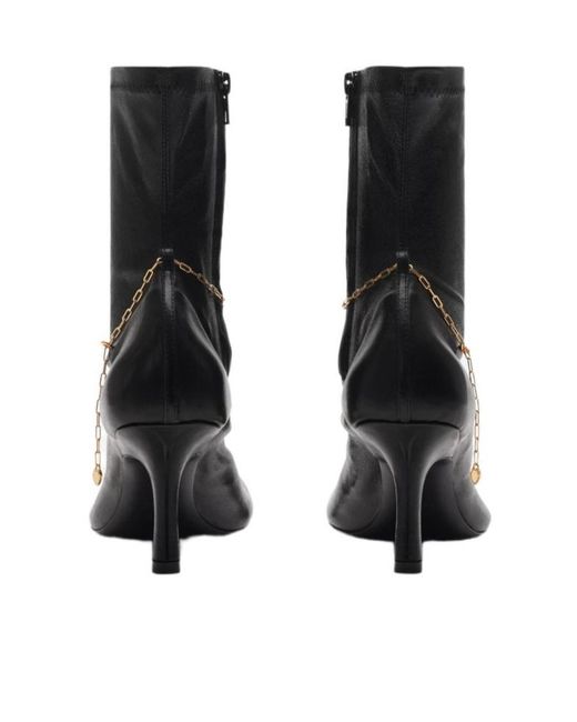 Burberry Black Leather Pumps Boot