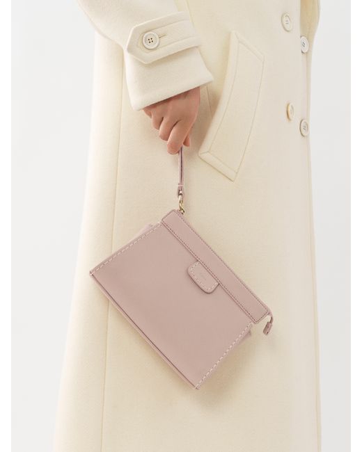 Chloé Pink Edith Leather Cross Body Bag