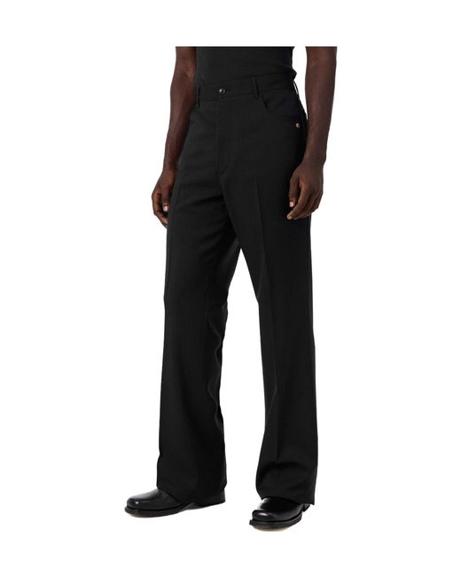 Amiri Black Wide Leg Trousers for men