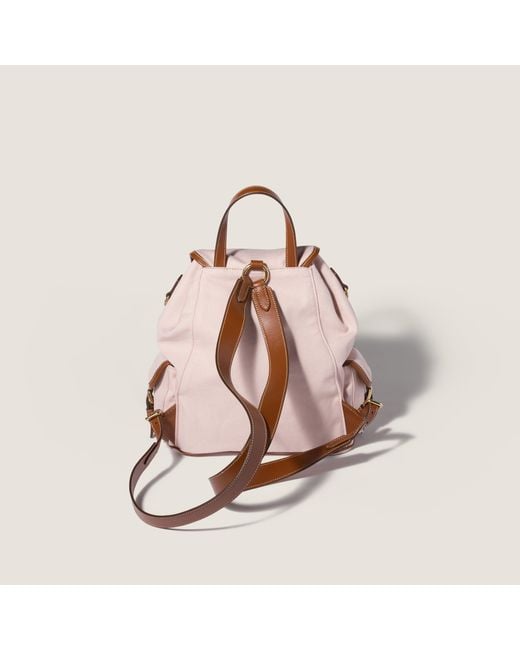 Miu Miu Pink Flap Backpack