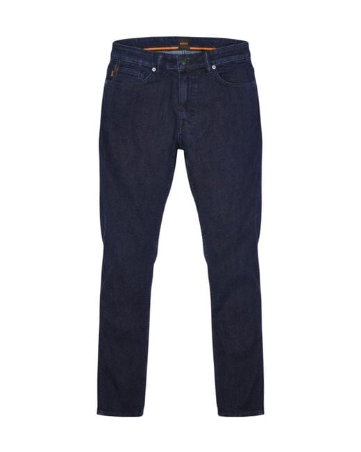 Boss Blue Belt Loop Jeans for men
