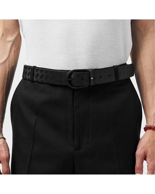 Montblanc White Leather Belt for men