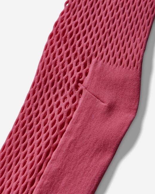 Comme des Garçons Red Nylon Mesh Stockings for men