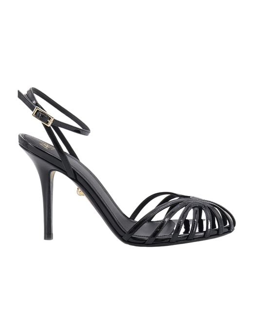ALEVI Metallic Ally Cage High-Heel Sandals