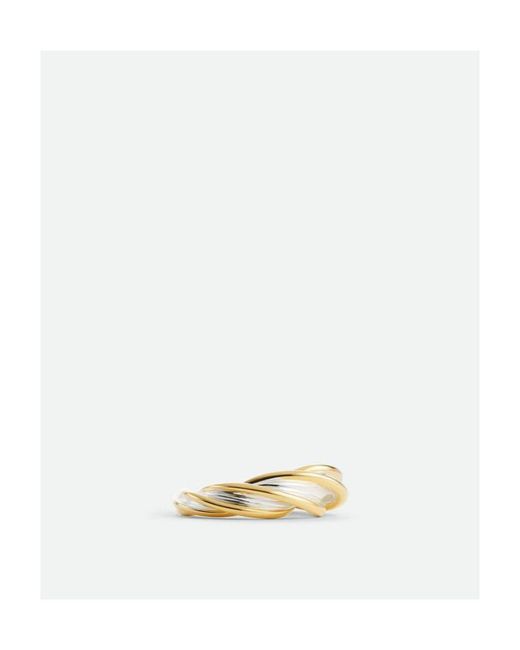 Bottega Veneta Metallic Kink Ring