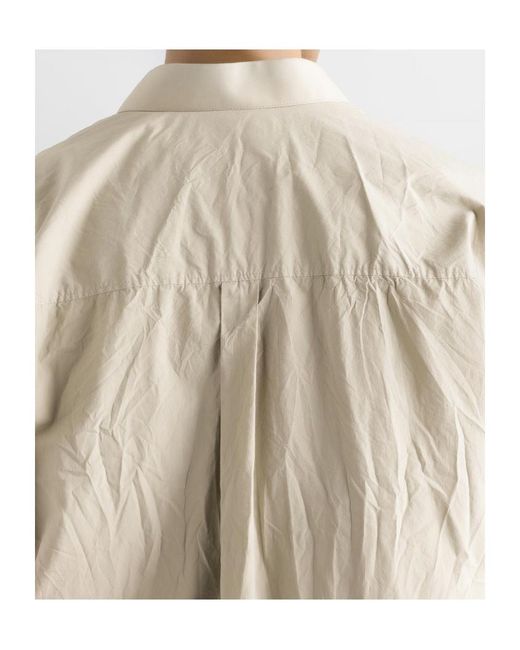 Dolce & Gabbana White Long-Sleeved Poplin Shirt for men