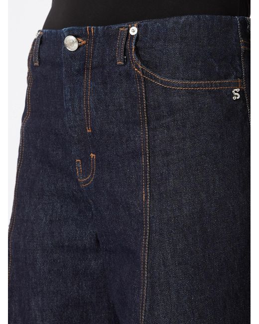 Sportmax Blue Seam Spdora Jeans
