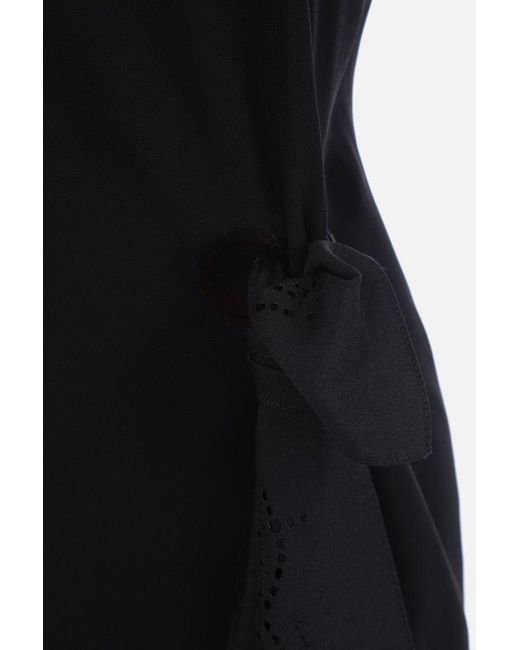 Givenchy Black One-Shoulder Laser-Cut Top