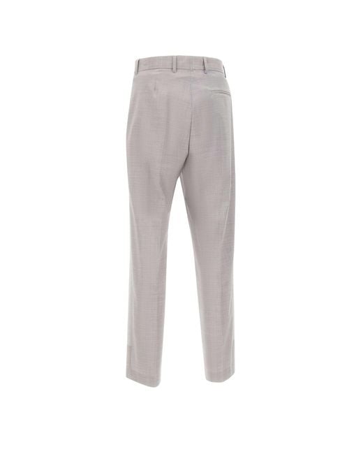 MM6 by Maison Margiela Gray Side Stripe Detail Tailored Trousers for men