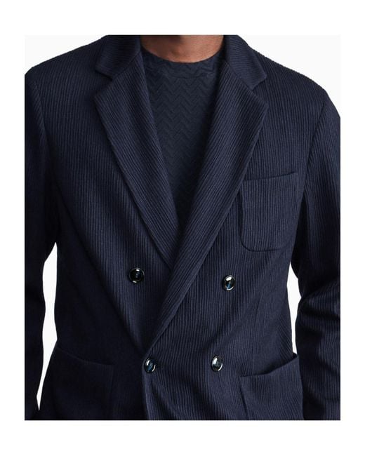 Giorgio Armani Blue Blazer Regular Fit for men