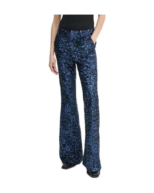Zadig & Voltaire Blue Sequinned Trousers