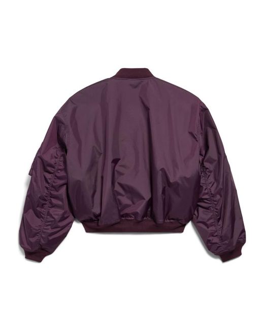 Balenciaga Purple Bomber Jacket Large Fit
