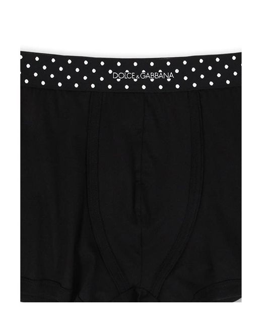 Dolce & Gabbana Black Logo Detail Panties for men