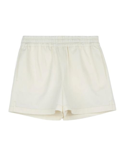 Tod's White Elasticated Shorts