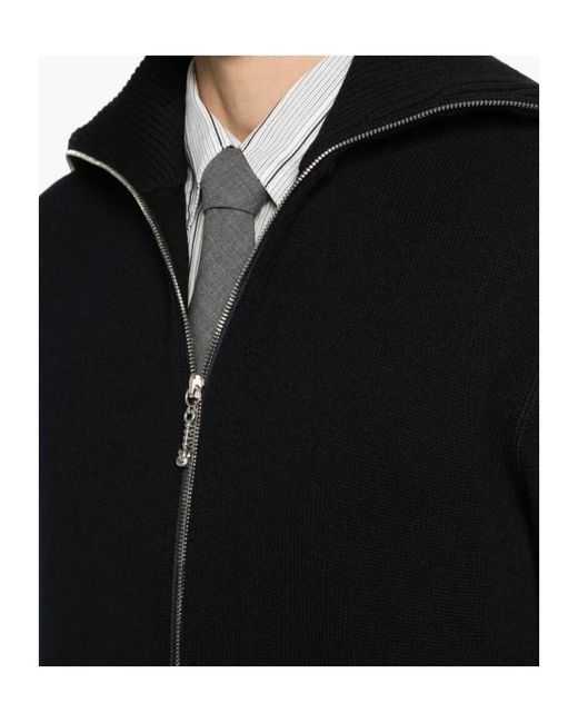 Bottega Veneta Black Long-Sleeved Cardigan for men