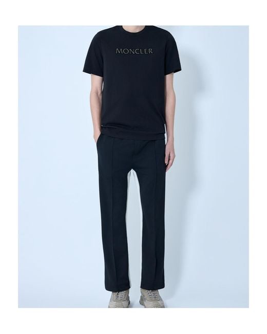 Moncler Blue Side Stripe Wide-Leg Pants for men