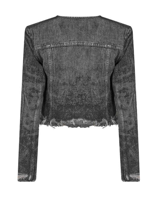 DIESEL Black Short Denim Jacket
