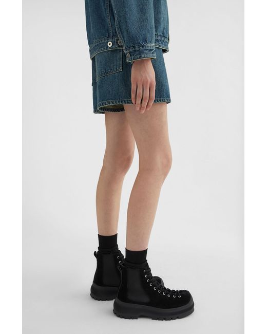 Jil Sander Blue Denim Shorts