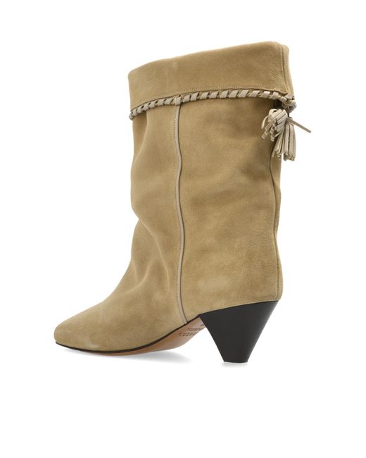 Isabel Marant Green Dalby Tassel Detailed Boots