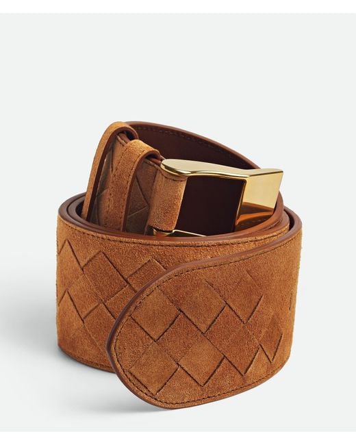 Bottega Veneta Brown Watch Large Belt