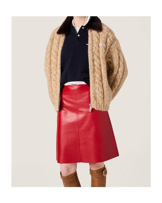 Miu Miu Natural Cashmere Cardigan