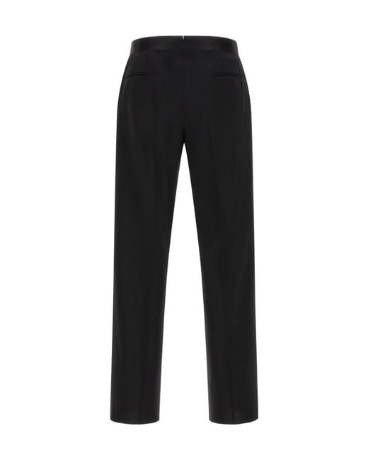 Lardini Black Double-Breasted Blazer, Straight-Leg Suit Trousers for men