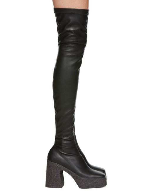 Stella McCartney Black Over Knee Boots