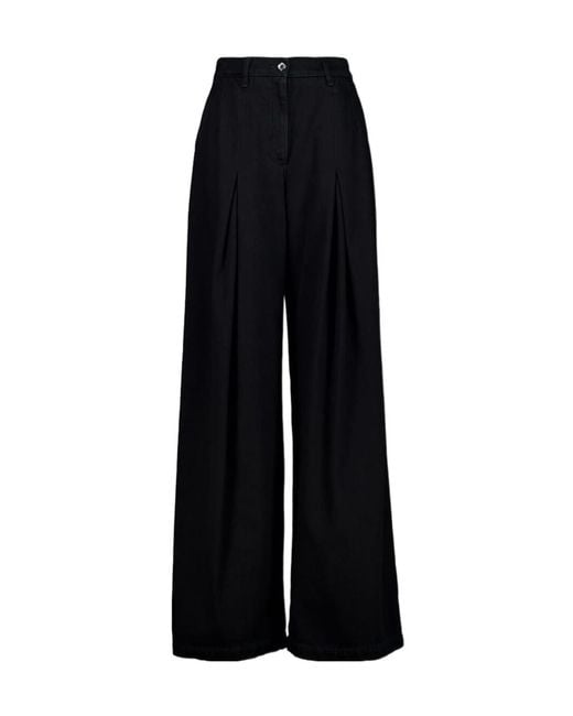 Dolce & Gabbana Black Pleated Jeans
