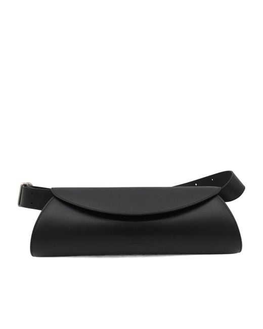 Jil Sander Black Logo-Embossed Belt Bag for men