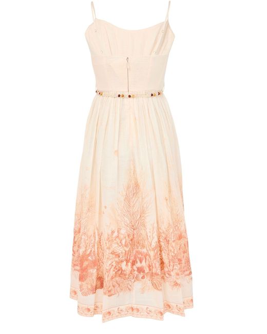 Zimmermann Pink Wanderlust Midi Dress