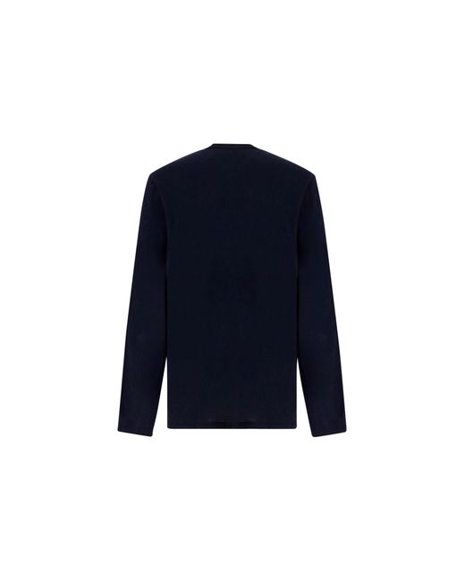 James Perse Blue Round Neck Jumper for men