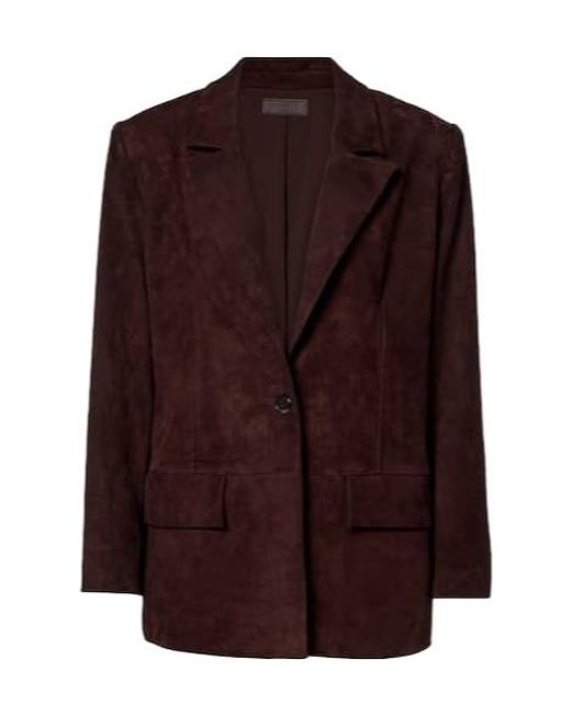Stouls Purple Suede Blazer