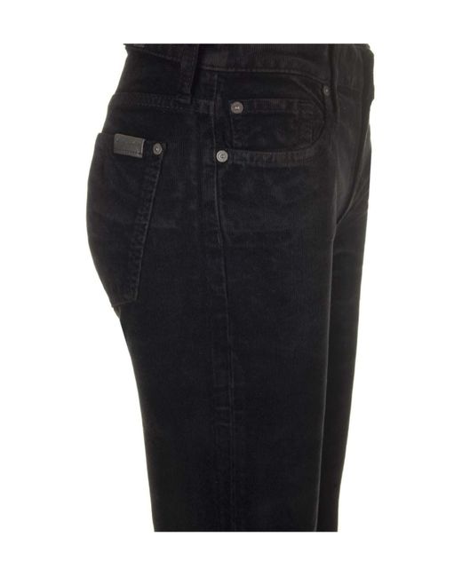 7 For All Mankind Black Belt-Loop Jeans