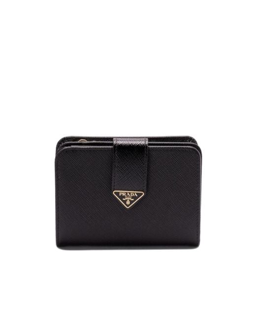 Prada Black Snap Wallet