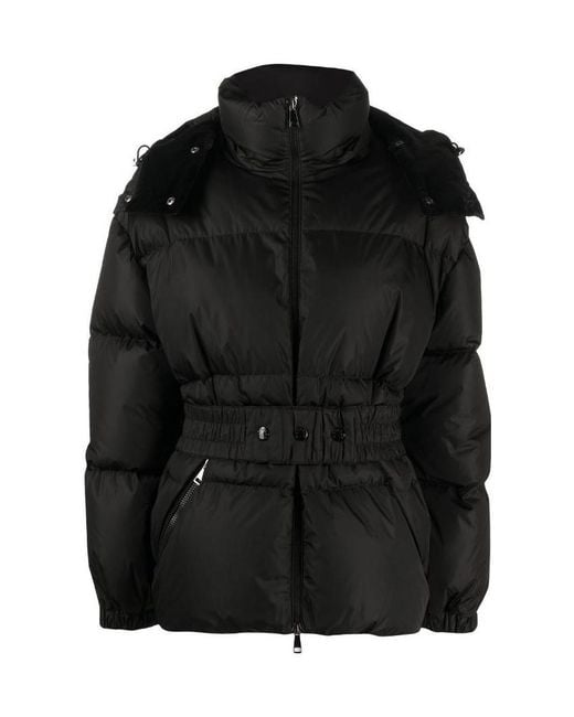 Moncler Black Belted Puffer Jacket