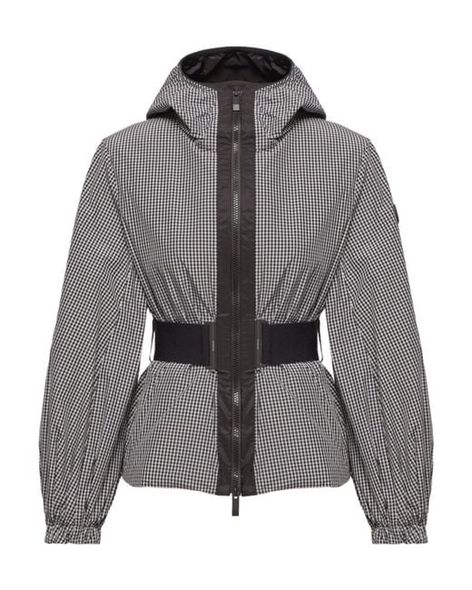 Moncler Gray Rythme Belted Short Jacket