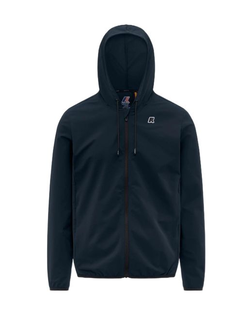K-Way Blue Journeer Travel Hooded Jacket for men