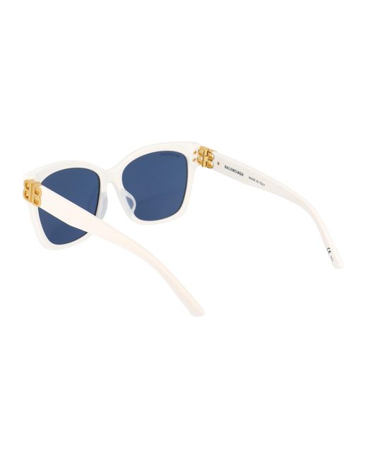 Balenciaga Blue Eyewear Dynasty Square Frame Sunglasses