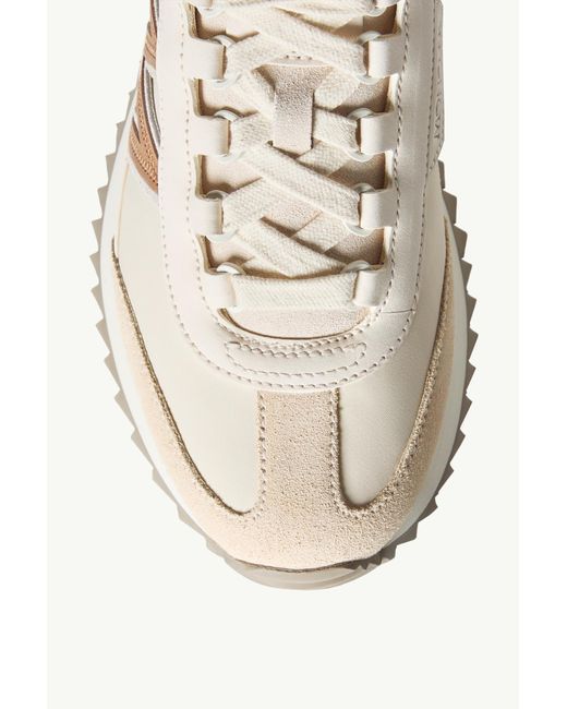 Moncler White Pacey 2 Lace-Up Sneakers