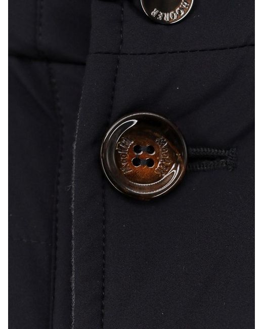 Moorer Blue Calandri Padded Jacket for men