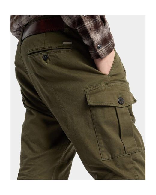 DSquared² Green Chino Cargo Pants for men